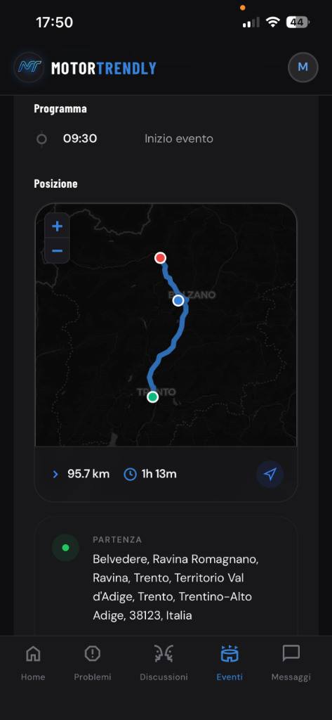 MotorTrendly Route Map